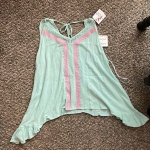 Perfectly Priscilla baby you’re mine print mint green top 10/12